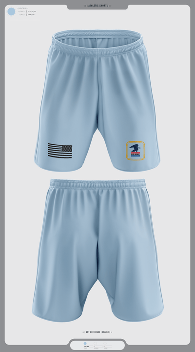 345th MCGA 4747952 Athletic Shorts With Pockets - 1