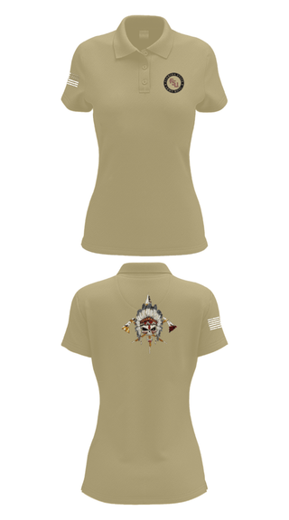 Women's Short Sleeve Performance Polo, Seminole Battalion, Army, Teamtime, Team time, sublimation, custom sports apparel, team uniforms, spirit wear, spiritwear, sports uniforms, custom shirts, team store, custom team store, fundraiser sports, apparel fundraiser