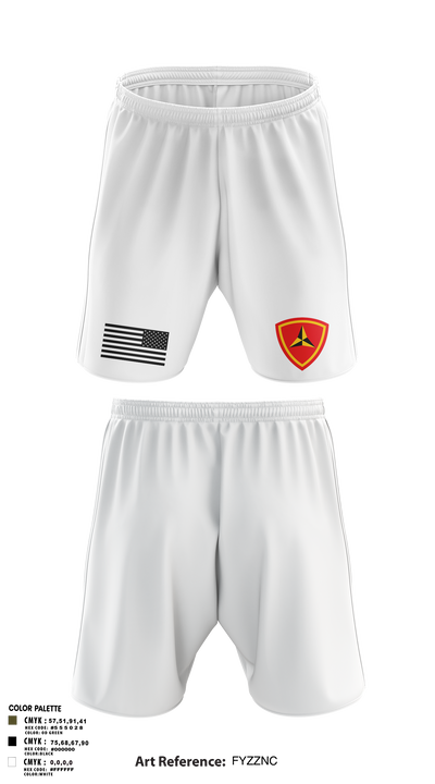 HQBN 3D MARDIV 36119636 Athletic Shorts With Pockets - 2