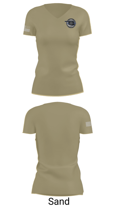 Salina Police Department 80240823 Women's Short Sleeve V-neck Shirt - 84
