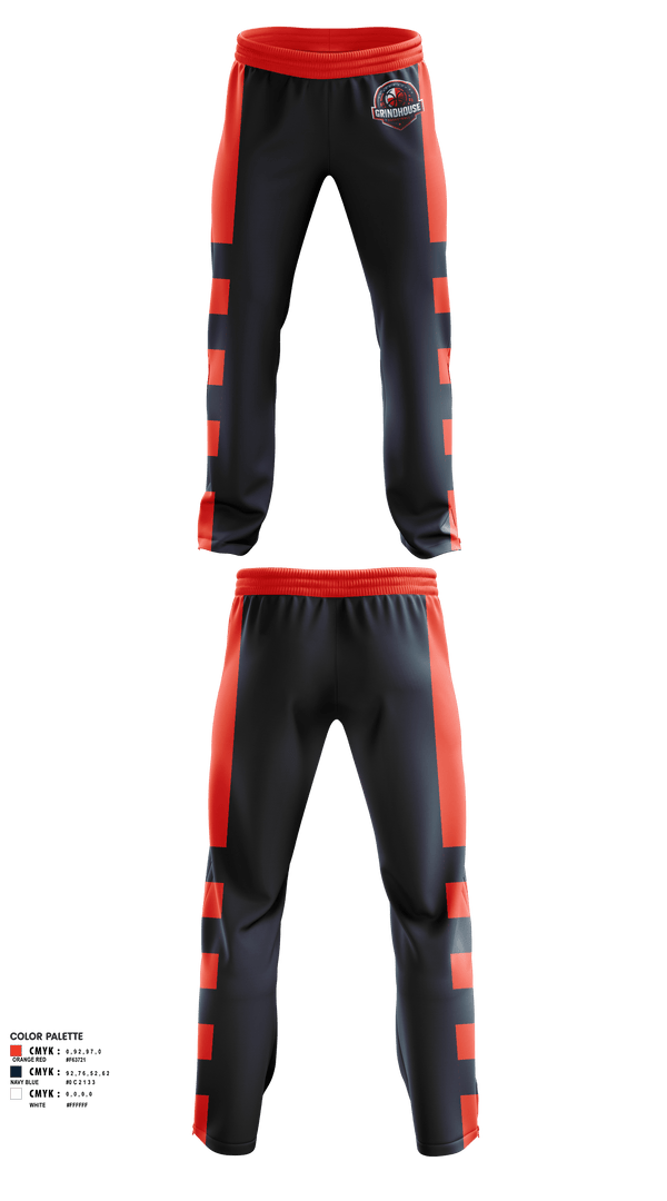 Sweatpants, Grindhouse Hoops, Men's Basketball, Teamtime, Team time, sublimation, custom sports apparel, team uniforms, spirit wear, spiritwear, sports uniforms, custom shirts, team store, custom team store, fundraiser sports, apparel fundraiser