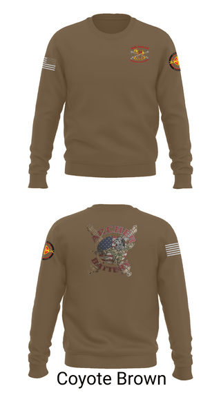 Crew Neck Sweatshirt, Archer Battery 2-2 FA, Army, Teamtime, Team time, sublimation, custom sports apparel, team uniforms, spirit wear, spiritwear, sports uniforms, custom shirts, team store, custom team store, fundraiser sports, apparel fundraiser