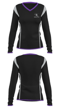 Meade High School Track 444243 Women's Long Sleeve V-neck Shirt - 33
