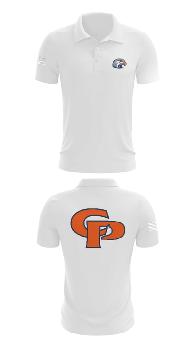College Place High School Cross Country 5484368 Short Sleeve Performance Polo - 9