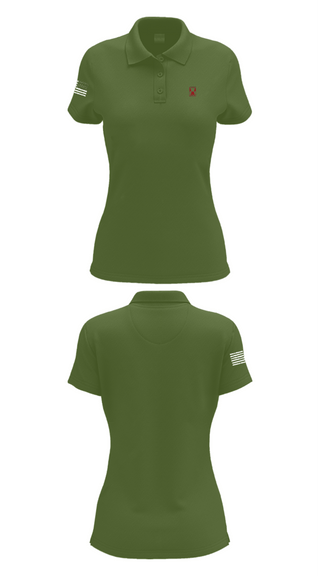 Womens Short Sleeve Performance Polo, 647 RSG, Army, Teamtime, Team time, sublimation, custom sports apparel, team uniforms, spirit wear, spiritwear, sports uniforms, custom shirts, team store, custom team store, fundraiser sports, apparel fundraiser