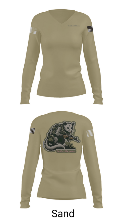 TactiCuhRGV.com 64452047 Women's Long Sleeve V-neck Shirt -1 92