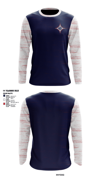 North Central Middle School 90902790 Long Sleeve Performance Shirt - 1