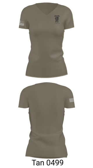 Womens Short Sleeve Vneck Shirt, , Army, Teamtime, Team time, sublimation, custom sports apparel, team uniforms, spirit wear, spiritwear, sports uniforms, custom shirts, team store, custom team store, fundraiser sports, apparel fundraiser