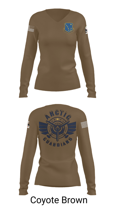 176th Medical Group 86455833 Women's Long Sleeve V-neck Shirt - 17
