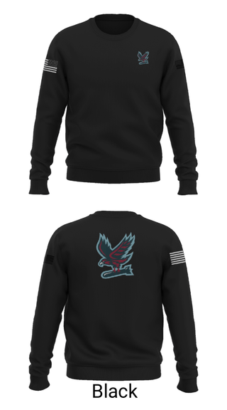 Crew Neck Sweatshirt, Hawksquad, Air Force, Teamtime, Team time, sublimation, custom sports apparel, team uniforms, spirit wear, spiritwear, sports uniforms, custom shirts, team store, custom team store, fundraiser sports, apparel fundraiser