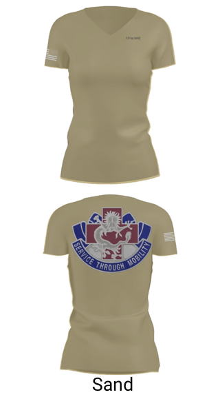 Women's Short Sleeve Vneck Shirt, 131st SAD, Army, Teamtime, Team time, sublimation, custom sports apparel, team uniforms, spirit wear, spiritwear, sports uniforms, custom shirts, team store, custom team store, fundraiser sports, apparel fundraiser