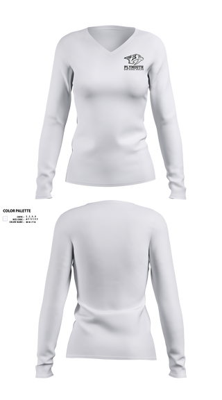 Womens Long Sleeve Vneck Shirt, Plymouth Bowling, Bowling, Teamtime, Team time, sublimation, custom sports apparel, team uniforms, spirit wear, spiritwear, sports uniforms, custom shirts, team store, custom team store, fundraiser sports, apparel fundraiser