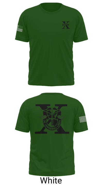 10th Special Forces HPW 55640979 Short Sleeve Performance Shirt - 5