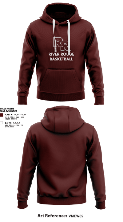 River Rouge High School Basketball 4681878 Hoodie - 1