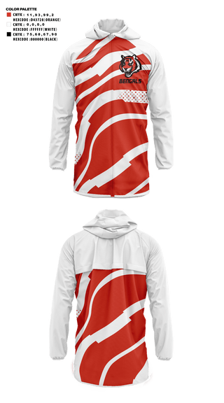 Windbreaker, Bengals, , Teamtime, Team time, sublimation, custom sports apparel, team uniforms, spirit wear, spiritwear, sports uniforms, custom shirts, team store, custom team store, fundraiser sports, apparel fundraiser
