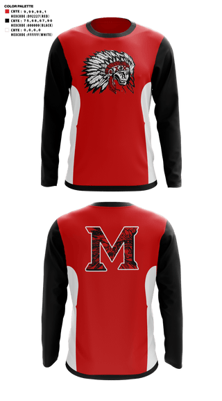 Long Sleeve Performance Shirt, Mcloud High School Cheer, Cheer, Teamtime, Team time, sublimation, custom sports apparel, team uniforms, spirit wear, spiritwear, sports uniforms, custom shirts, team store, custom team store, fundraiser sports, apparel fundraiser