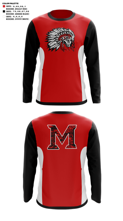 Mcloud High School Cheer 90191621 Long Sleeve Performance Shirt - 41