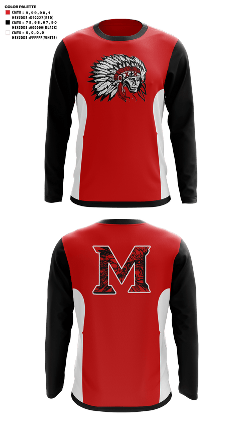 Long Sleeve Performance Shirt, Mcloud High School Cheer, Cheer, Teamtime, Team time, sublimation, custom sports apparel, team uniforms, spirit wear, spiritwear, sports uniforms, custom shirts, team store, custom team store, fundraiser sports, apparel fundraiser