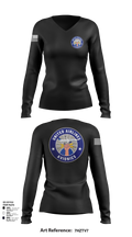 482FW 16916372 Women's Long Sleeve V-neck Shirt - 108