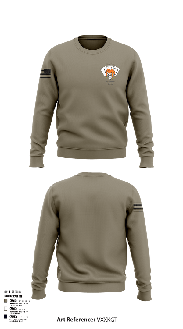 Crew Neck Sweatshirt, 397TH SC, Army, Teamtime, Team time, sublimation, custom sports apparel, team uniforms, spirit wear, spiritwear, sports uniforms, custom shirts, team store, custom team store, fundraiser sports, apparel fundraiser
