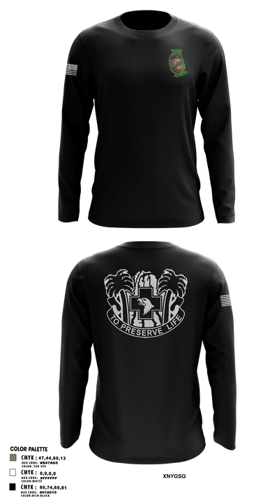 531st Hospital Center 19042289 Long Sleeve Performance Shirt - 7