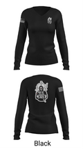 Outlaw Mortar Section 59835743 Women's Long Sleeve V-neck Shirt - 37