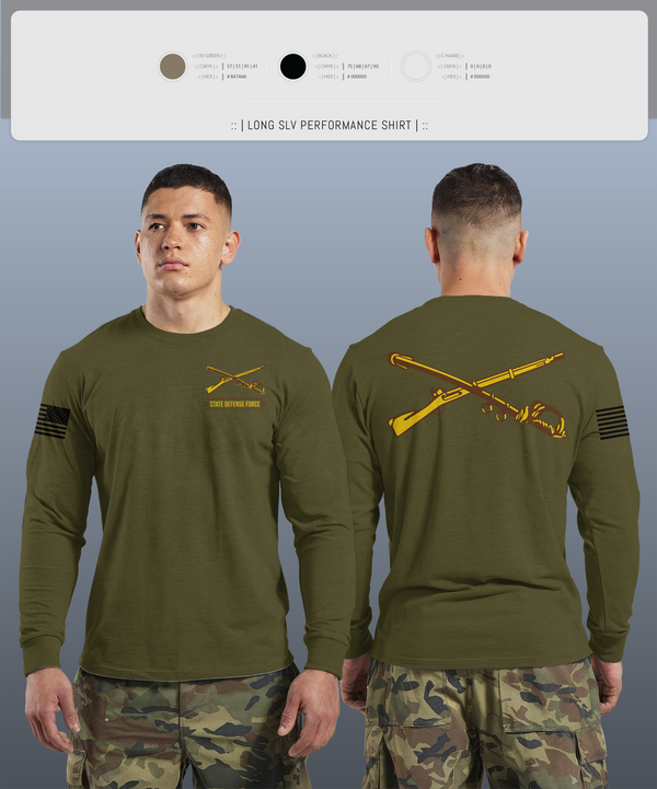 Long Sleeve Performance Shirt, State Defense Force, Army, Teamtime, Team time, sublimation, custom sports apparel, team uniforms, spirit wear, spiritwear, sports uniforms, custom shirts, team store, custom team store, fundraiser sports, apparel fundraiser