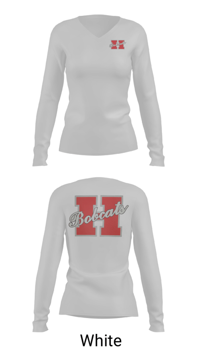 Hope High School Basketball 44898652 Women's Long Sleeve V-neck Shirt - 16