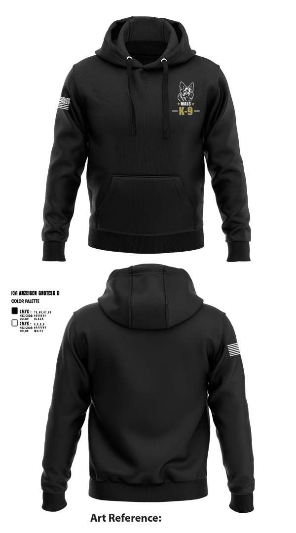 Hoodie, Mals K9, Police, Teamtime, Team time, sublimation, custom sports apparel, team uniforms, spirit wear, spiritwear, sports uniforms, custom shirts, team store, custom team store, fundraiser sports, apparel fundraiser