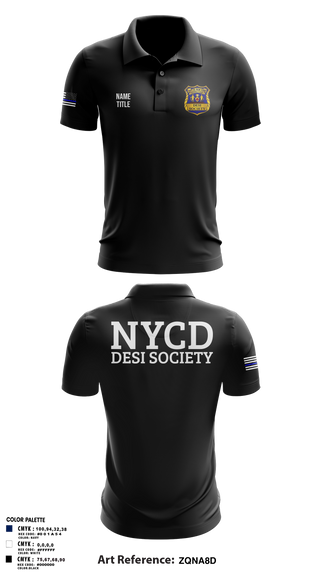 Short Sleeve Performance Polo, NYCD DESI SOCIETY, Police, Teamtime, Team time, sublimation, custom sports apparel, team uniforms, spirit wear, spiritwear, sports uniforms, custom shirts, team store, custom team store, fundraiser sports, apparel fundraiser