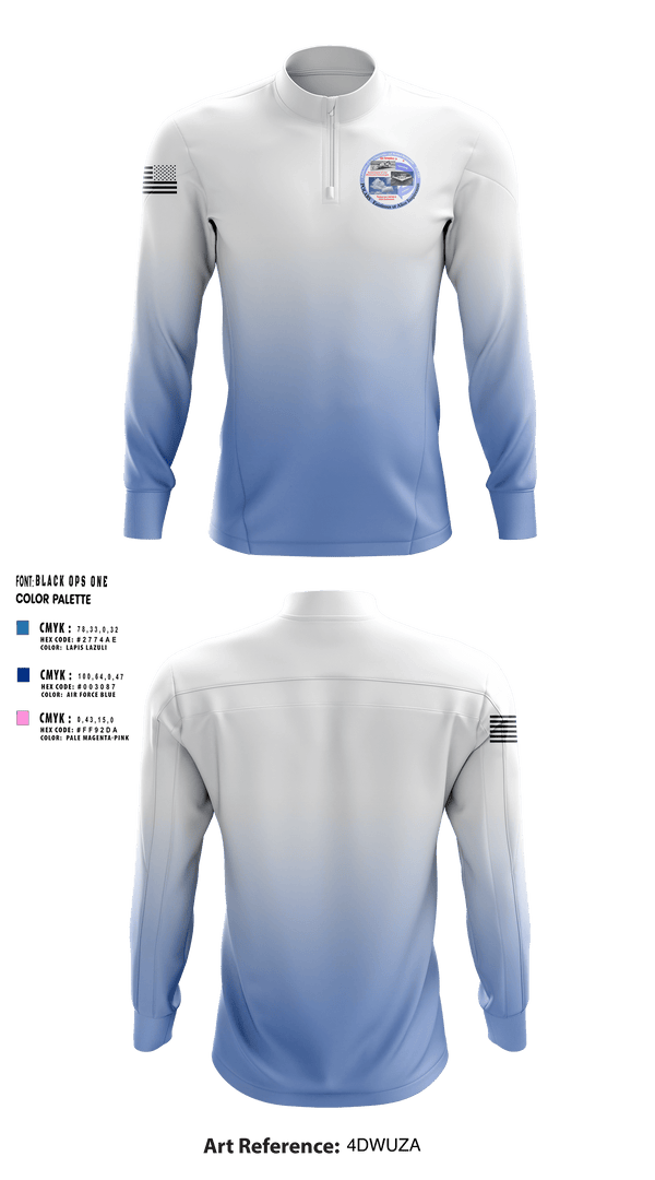 Quarter Zip Jacket, POLARS, Air Force, Teamtime, Team time, sublimation, custom sports apparel, team uniforms, spirit wear, spiritwear, sports uniforms, custom shirts, team store, custom team store, fundraiser sports, apparel fundraiser