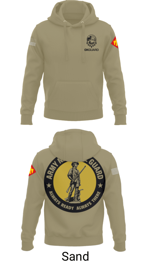 Hoodie, Recruiting & Retention Battalion, National Guard, Teamtime, Team time, sublimation, custom sports apparel, team uniforms, spirit wear, spiritwear, sports uniforms, custom shirts, team store, custom team store, fundraiser sports, apparel fundraiser