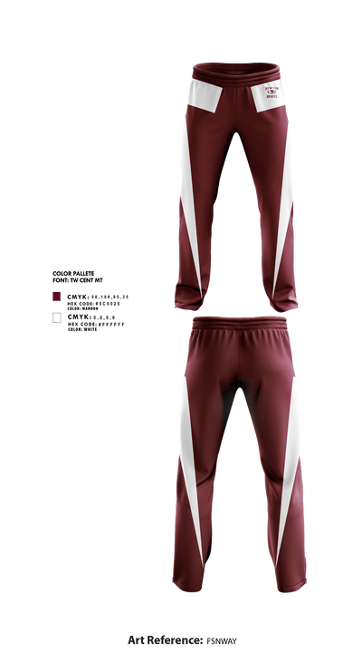 Newton High School Basketball 68112410 Sweatpants - 1