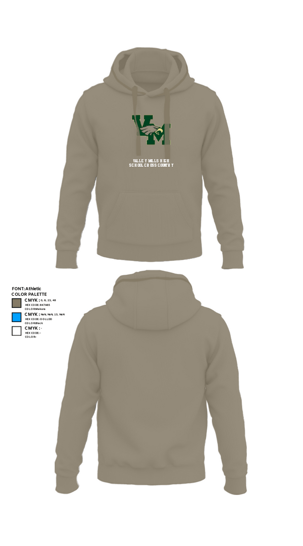 Hoodie, Valley Mills High School Cross Country, Cross Country, Teamtime, Team time, sublimation, custom sports apparel, team uniforms, spirit wear, spiritwear, sports uniforms, custom shirts, team store, custom team store, fundraiser sports, apparel fundraiser