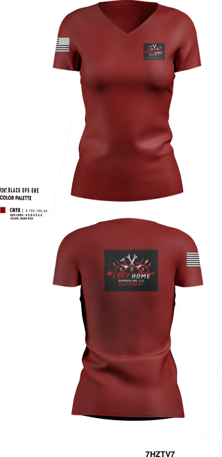 Womens Short Sleeve Vneck Shirt, Logy home construction & renovation LLC, , Teamtime, Team time, sublimation, custom sports apparel, team uniforms, spirit wear, spiritwear, sports uniforms, custom shirts, team store, custom team store, fundraiser sports, apparel fundraiser