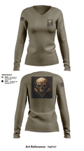 389th MI BN 57942620 Women's Long Sleeve V-neck Shirt - 1