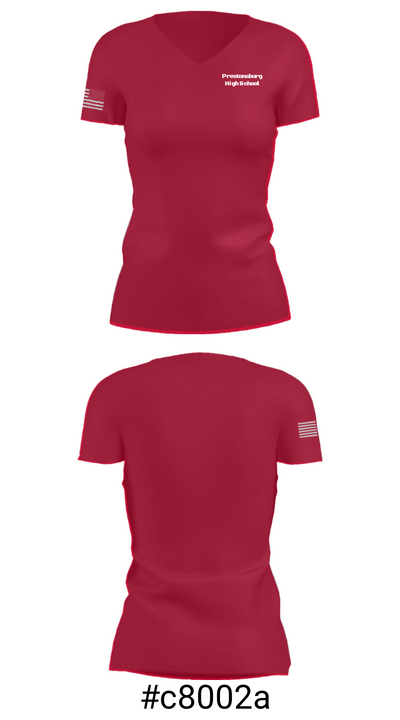 Prestonsburg High School 87866678 Women's Short Sleeve V-neck Shirt - 21