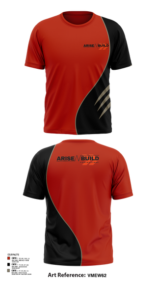 Short Sleeve Performance Shirt, Arise N Build, , Teamtime, Team time, sublimation, custom sports apparel, team uniforms, spirit wear, spiritwear, sports uniforms, custom shirts, team store, custom team store, fundraiser sports, apparel fundraiser