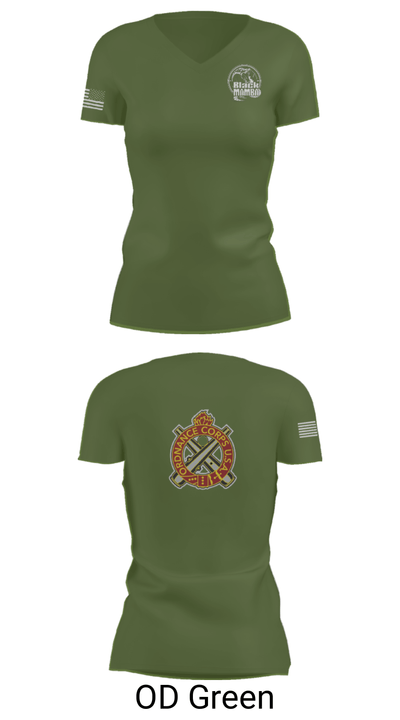 978th MP Comapny 22657542 Women's Short Sleeve V-neck Shirt - 48