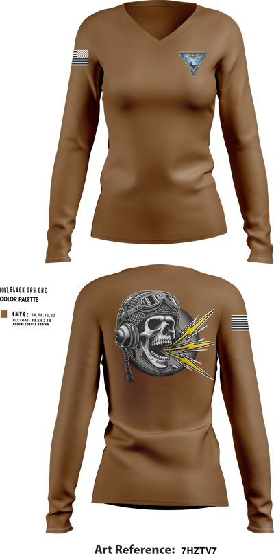 COMNAVAIRLANT 21850129 Women's Long Sleeve V-neck Shirt - 30