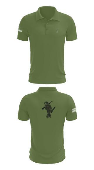 Short Sleeve Performance Polo, 2-5 CAV Snipers, Army, Teamtime, Team time, sublimation, custom sports apparel, team uniforms, spirit wear, spiritwear, sports uniforms, custom shirts, team store, custom team store, fundraiser sports, apparel fundraiser