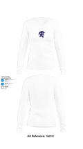 Shepaug Valley High School Ice Hockey 43767452 Women's Long Sleeve V-neck Shirt -1 15