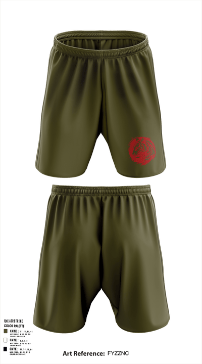 312th HR CO, A1 Postal 64167397 Athletic Shorts With Pockets - 142