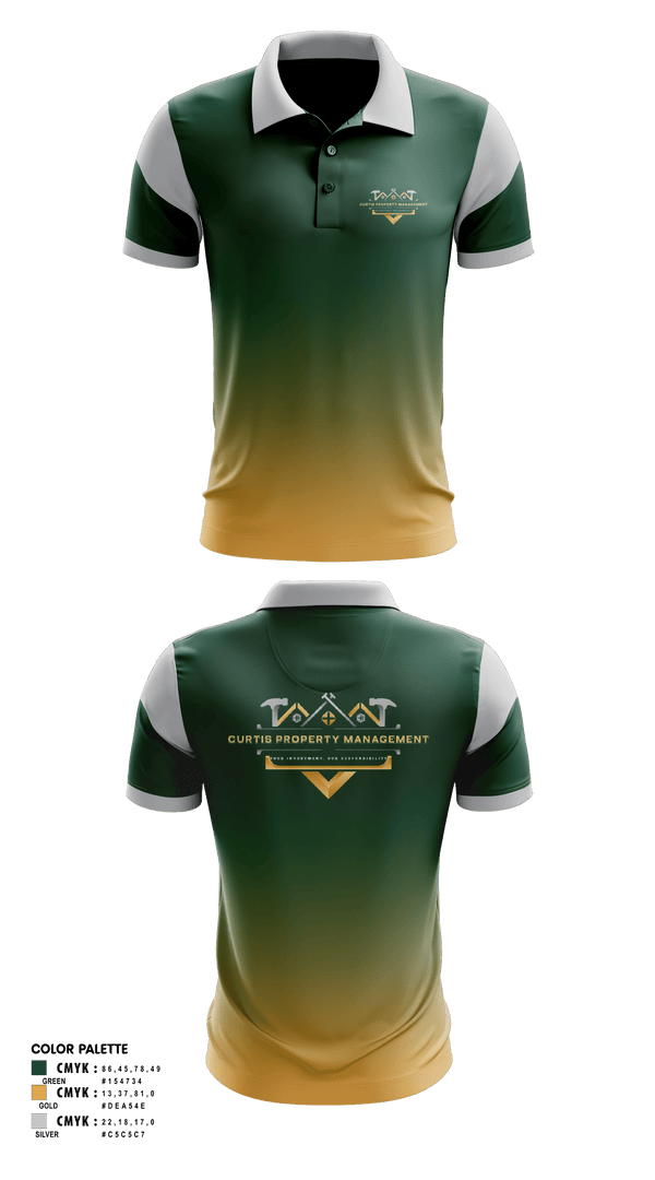 Short Sleeve Performance Polo, Curtis Property Management, , Teamtime, Team time, sublimation, custom sports apparel, team uniforms, spirit wear, spiritwear, sports uniforms, custom shirts, team store, custom team store, fundraiser sports, apparel fundraiser