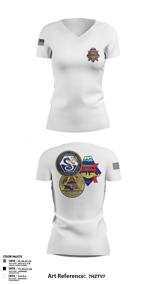 Womens Short Sleeve Vneck Shirt, Submarine Group 7 N4, Navy, Teamtime, Team time, sublimation, custom sports apparel, team uniforms, spirit wear, spiritwear, sports uniforms, custom shirts, team store, custom team store, fundraiser sports, apparel fundraiser