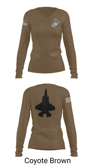 Womens Long Sleeve Vneck Shirt, Mals 12, Marines, Teamtime, Team time, sublimation, custom sports apparel, team uniforms, spirit wear, spiritwear, sports uniforms, custom shirts, team store, custom team store, fundraiser sports, apparel fundraiser