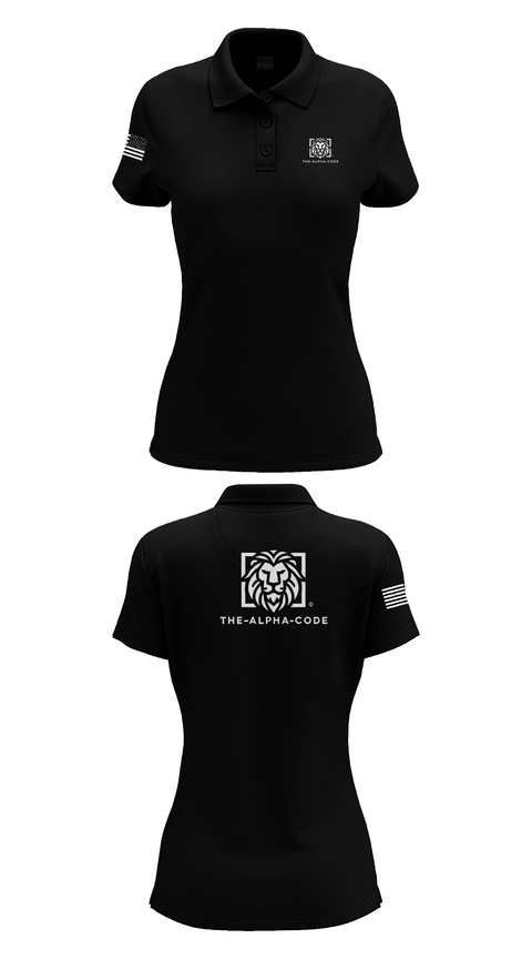 Womens Short Sleeve Performance Polo, The-alpha-code, , Teamtime, Team time, sublimation, custom sports apparel, team uniforms, spirit wear, spiritwear, sports uniforms, custom shirts, team store, custom team store, fundraiser sports, apparel fundraiser