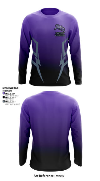 Long Sleeve Performance Shirt, Panther, Wrestling, Teamtime, Team time, sublimation, custom sports apparel, team uniforms, spirit wear, spiritwear, sports uniforms, custom shirts, team store, custom team store, fundraiser sports, apparel fundraiser