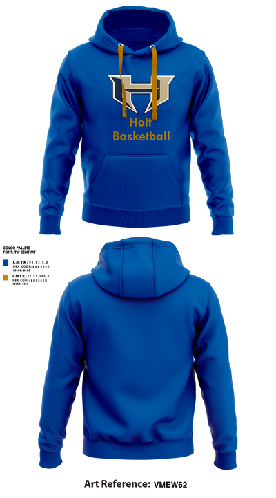 Holt High School Basketball 52245174 Hoodie - 1
