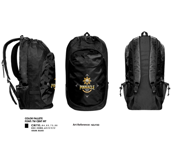 Gear Bag, Pinnacle Martial Arts, , Teamtime, Team time, sublimation, custom sports apparel, team uniforms, spirit wear, spiritwear, sports uniforms, custom shirts, team store, custom team store, fundraiser sports, apparel fundraiser